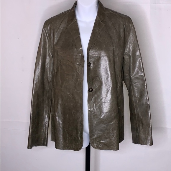 Banana Republic leather blazer size - 12